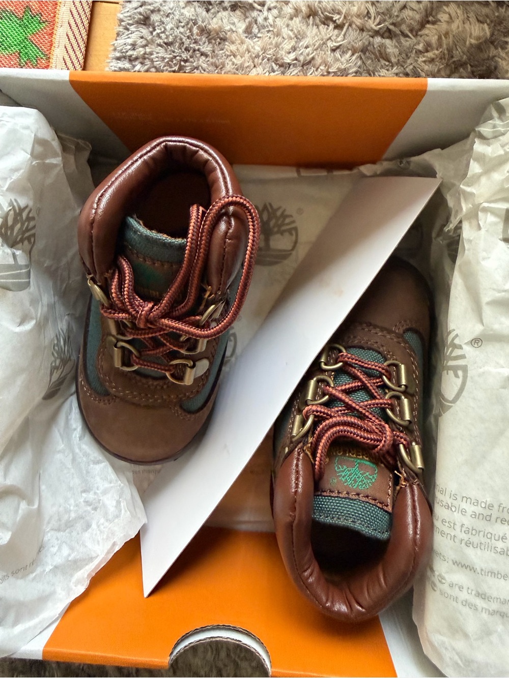 Timberland Kids Brown Nubuck Field Boot - Picture 3 of 3
